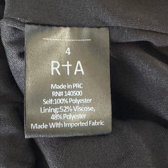 RTA Micmechanic Edie Black Mini Dress Size 4 - Picture 16 of 16